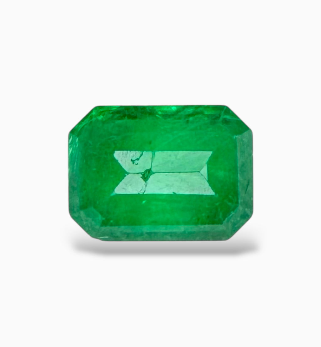 Zambian Emerald Stone 1.04 Carats 7.6 X 5.6 mm Emerald Cut