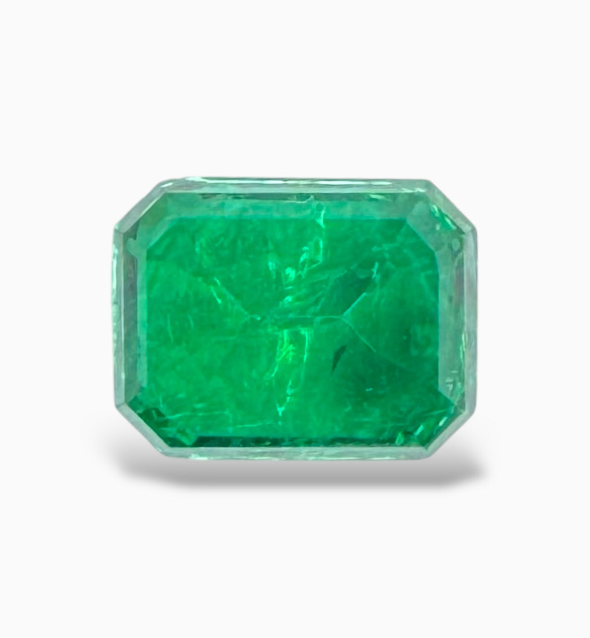 Zambian Emerald Stone 1.53 Carats Emerald Cut 7.6 X 6 mm