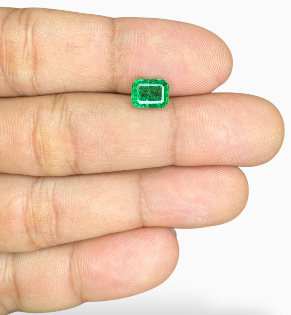 Zambian Emerald Stone 1.53 Carats Emerald Cut 7.6 X 6 mm