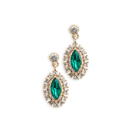 Antique Emerald Earrings for Women in Natural Stones