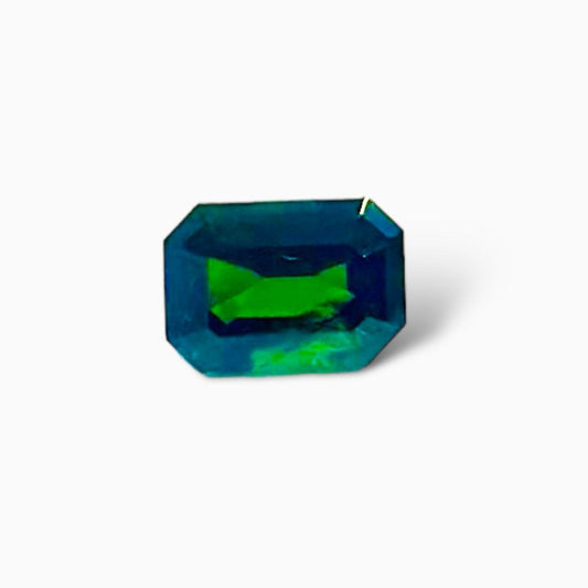 Natural Tsavorite Garnet Stone 1.66 Carats Emerald Cut 7.13 *5.92 mm