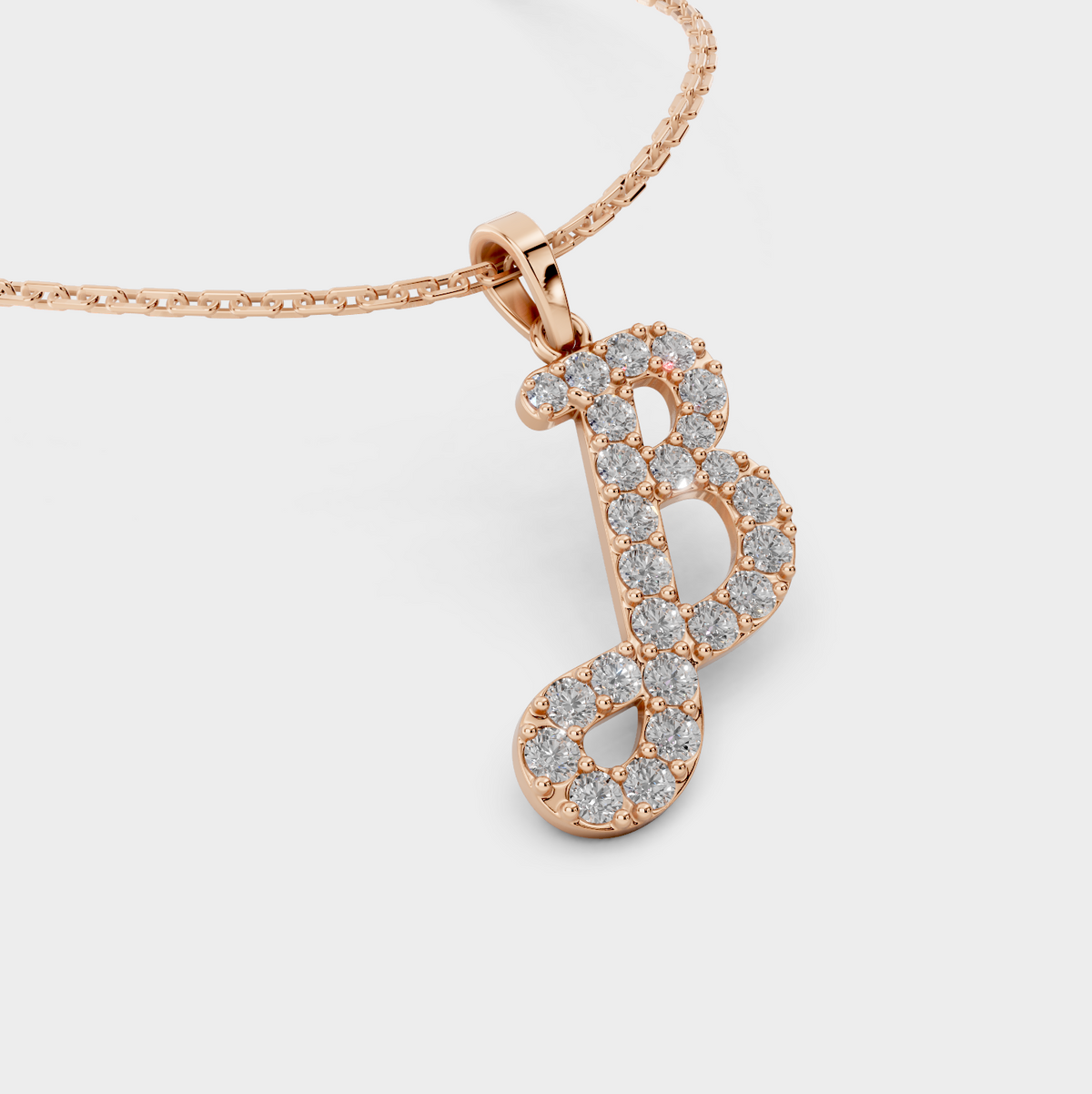 B Letter Pendant (Gold)