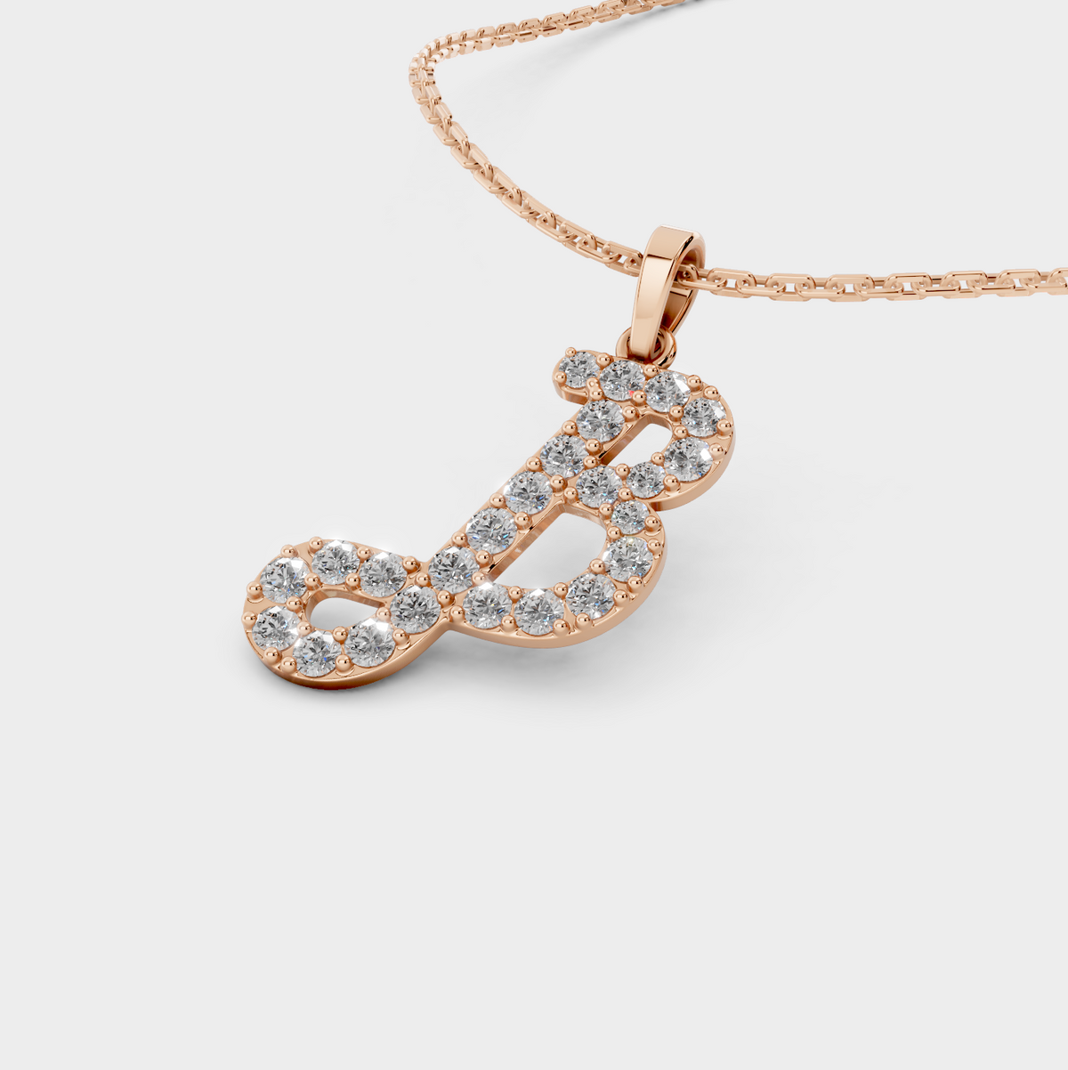 B Letter Pendant (Gold)