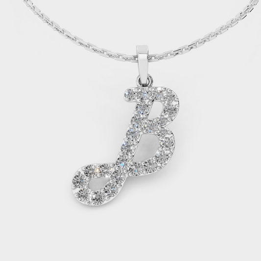 B Letter Pendant (Gold)