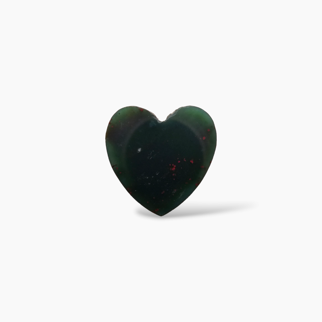 Natural Bloodstone 2.4 Carats Heart Shape ( 10 mm )