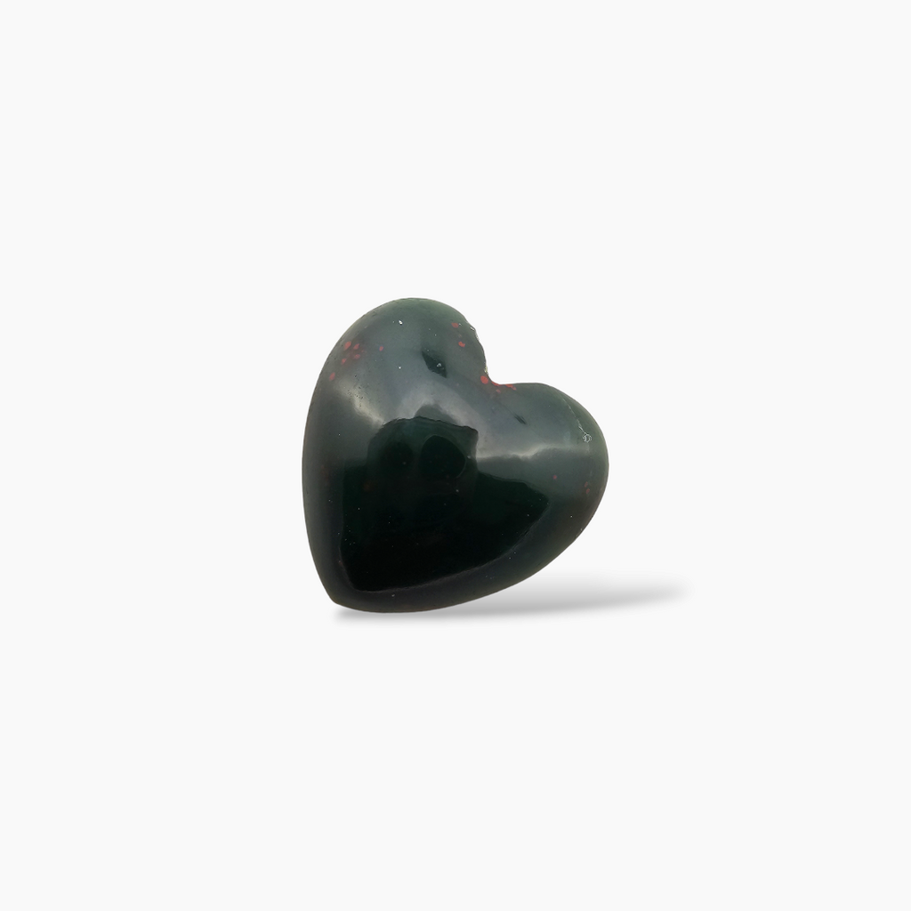 Natural Bloodstone 2.4 Carats Heart Shape ( 10 mm )