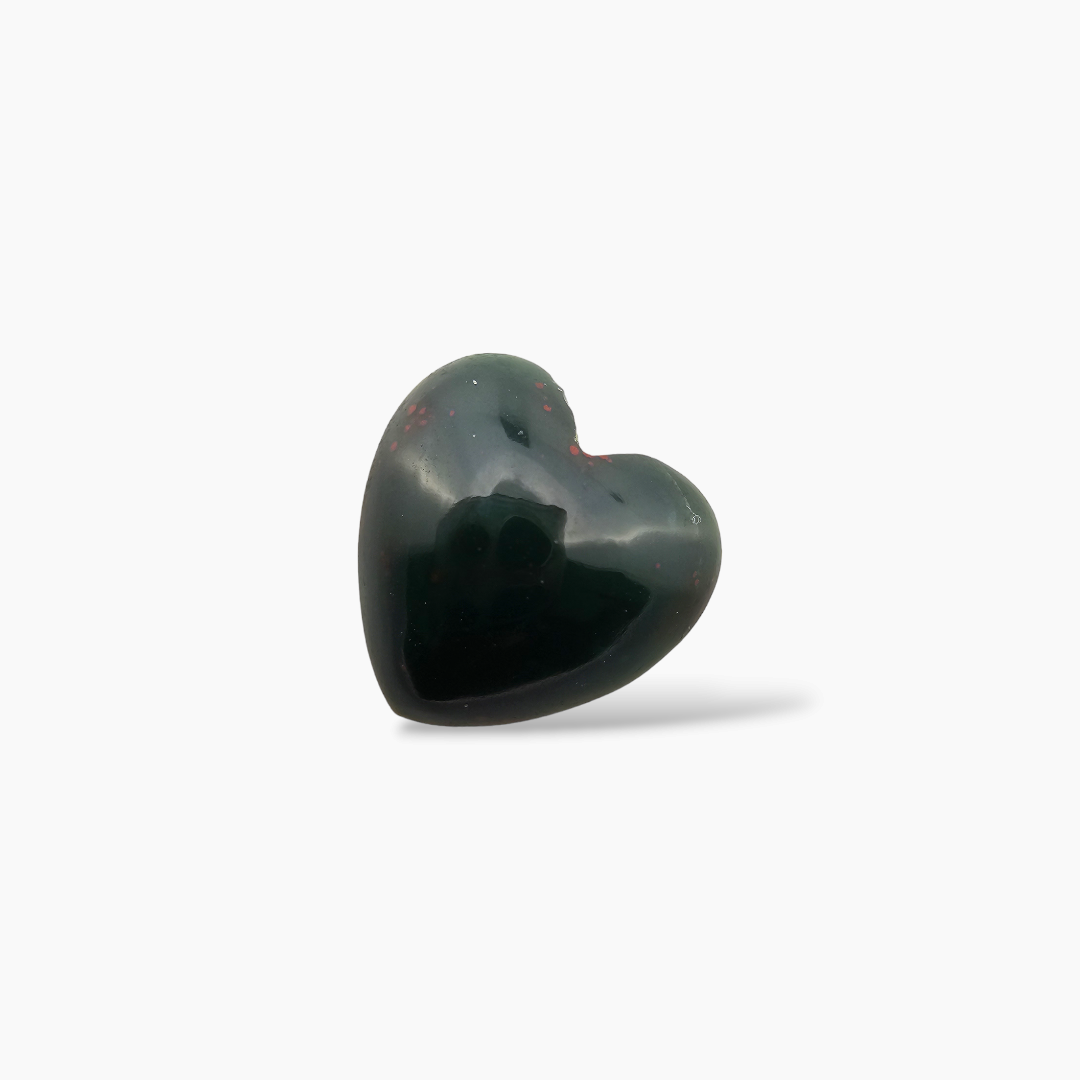 Natural Bloodstone 2.4 Carats Heart Shape ( 10 mm )