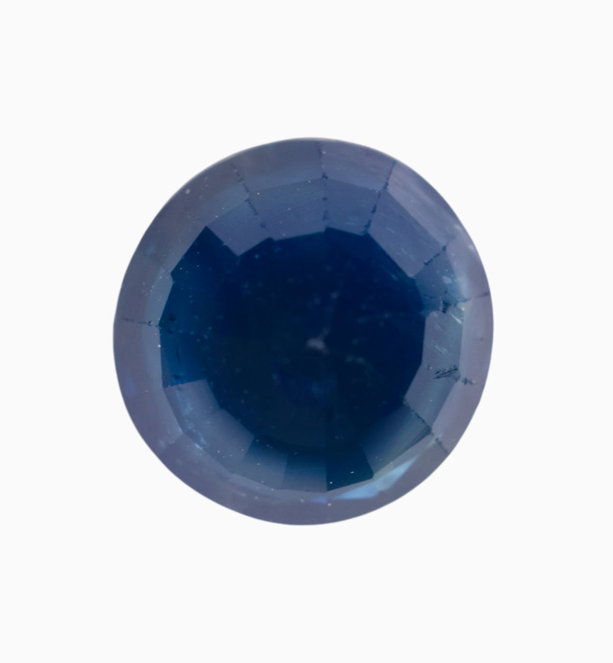 Natural Blue Sapphire Precious Stone 1.86 Carats Round Shape 7x7mm