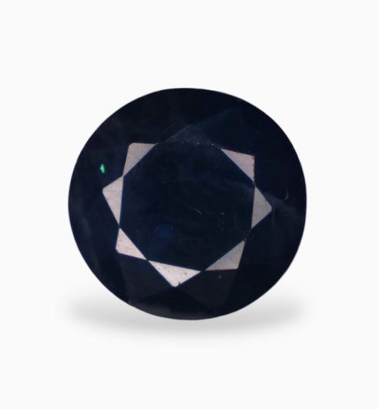 Natural Blue Sapphire Stone 1.86 Carats Round Shape 7x7mm