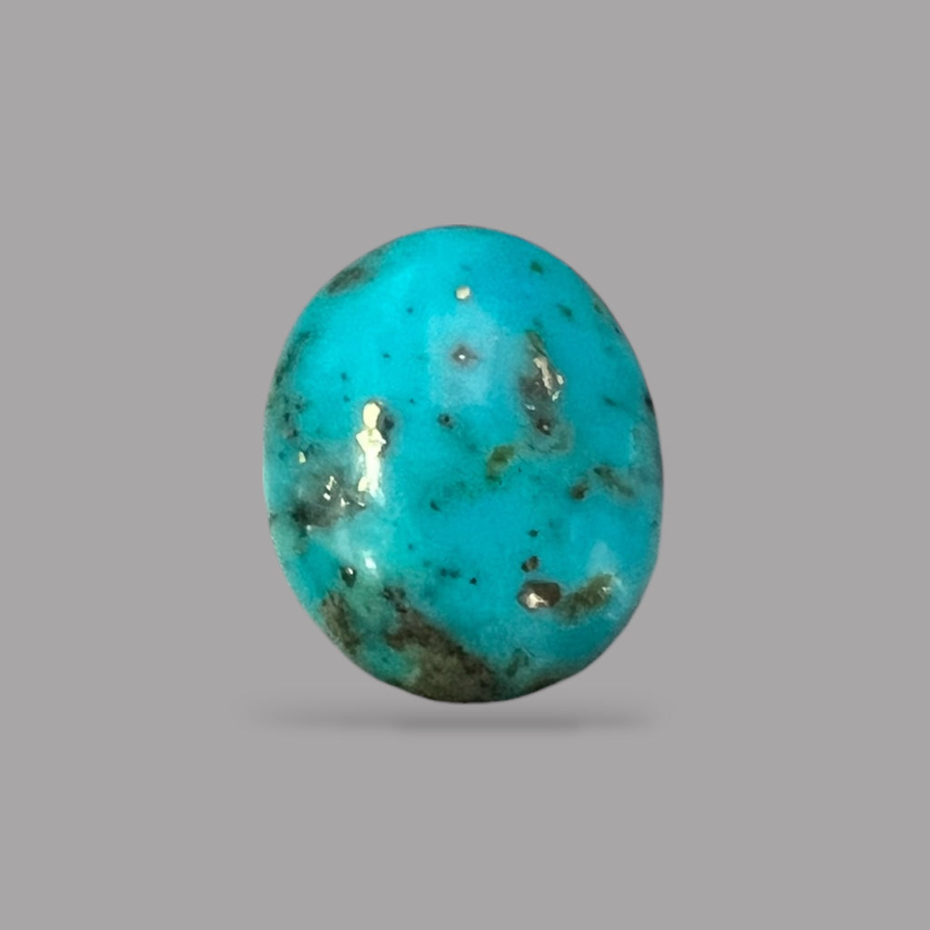 buy firoza stone 7.36 Carats 14.4 x 12 x 6 mm in Oval