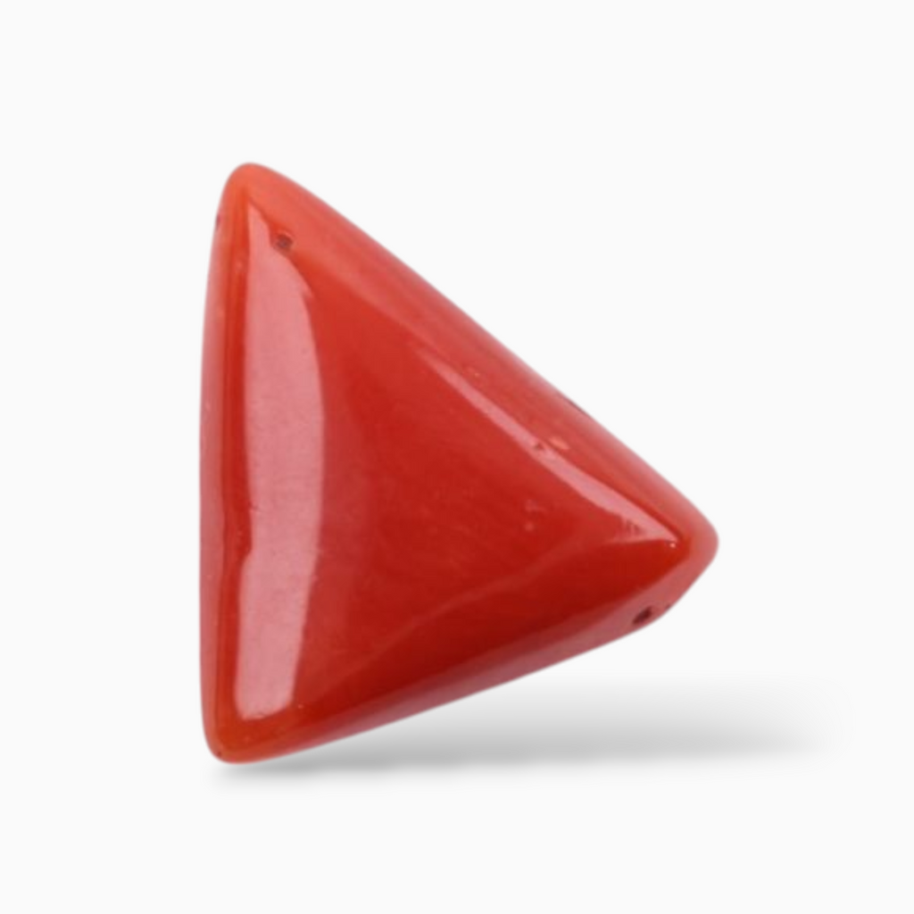 Buy Original Moonga Stone For Sale 3.13 Carats Triangle Shape Size 11mm