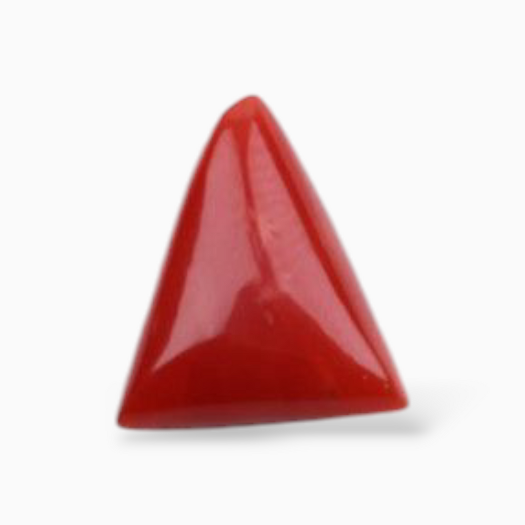 Buy Fossilized Coral Stone For Sale 2.71 Carats Triangle Shape Size 10mm