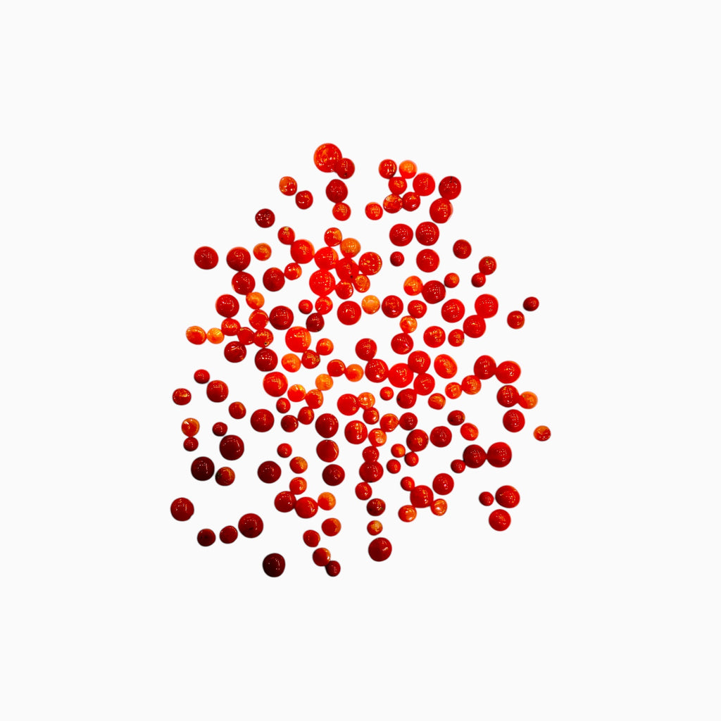 Natural Red Coral Stone Round Cabochon (Moonga) From 1.5 - 3 mm Per Carats Price