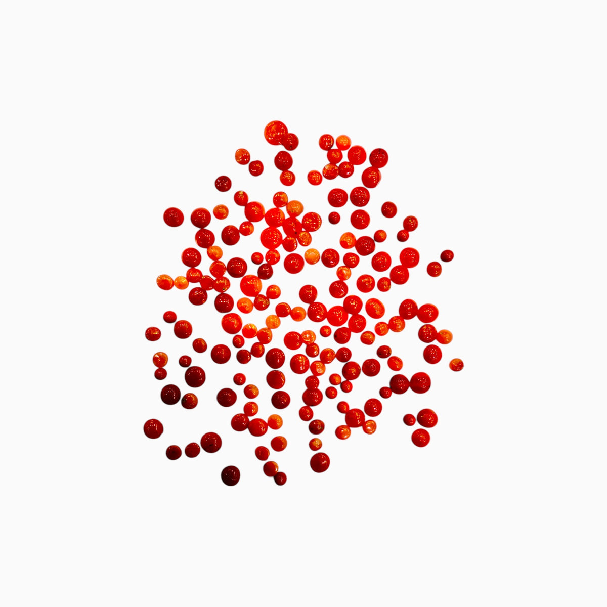 Natural Red Coral Stone Round Cabochon (Moonga) From 1.5 - 3 mm Per Carats Price