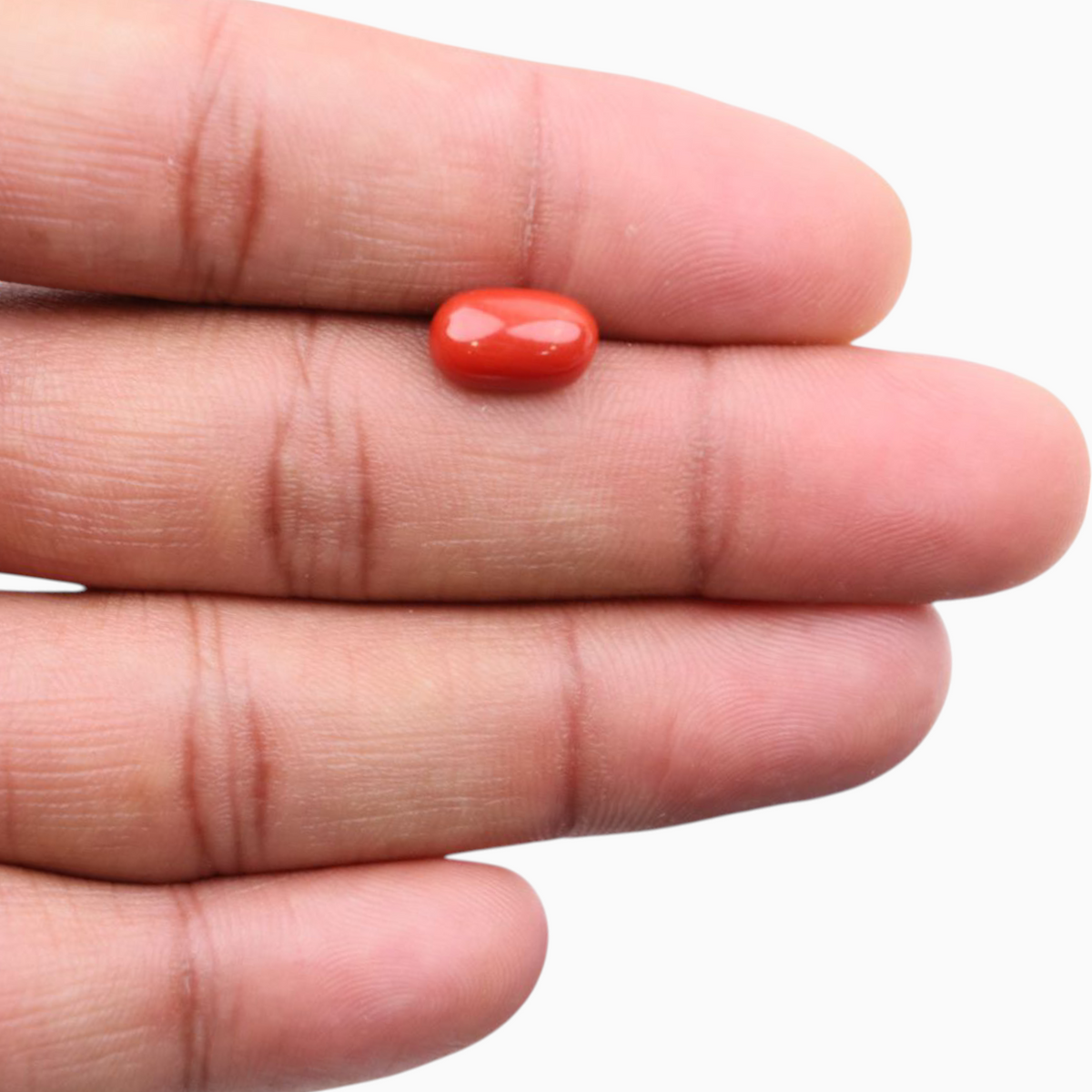 Buy Now Moonga In Oval Cabochon Stone 3.35 Carats 11x6.8mm Size