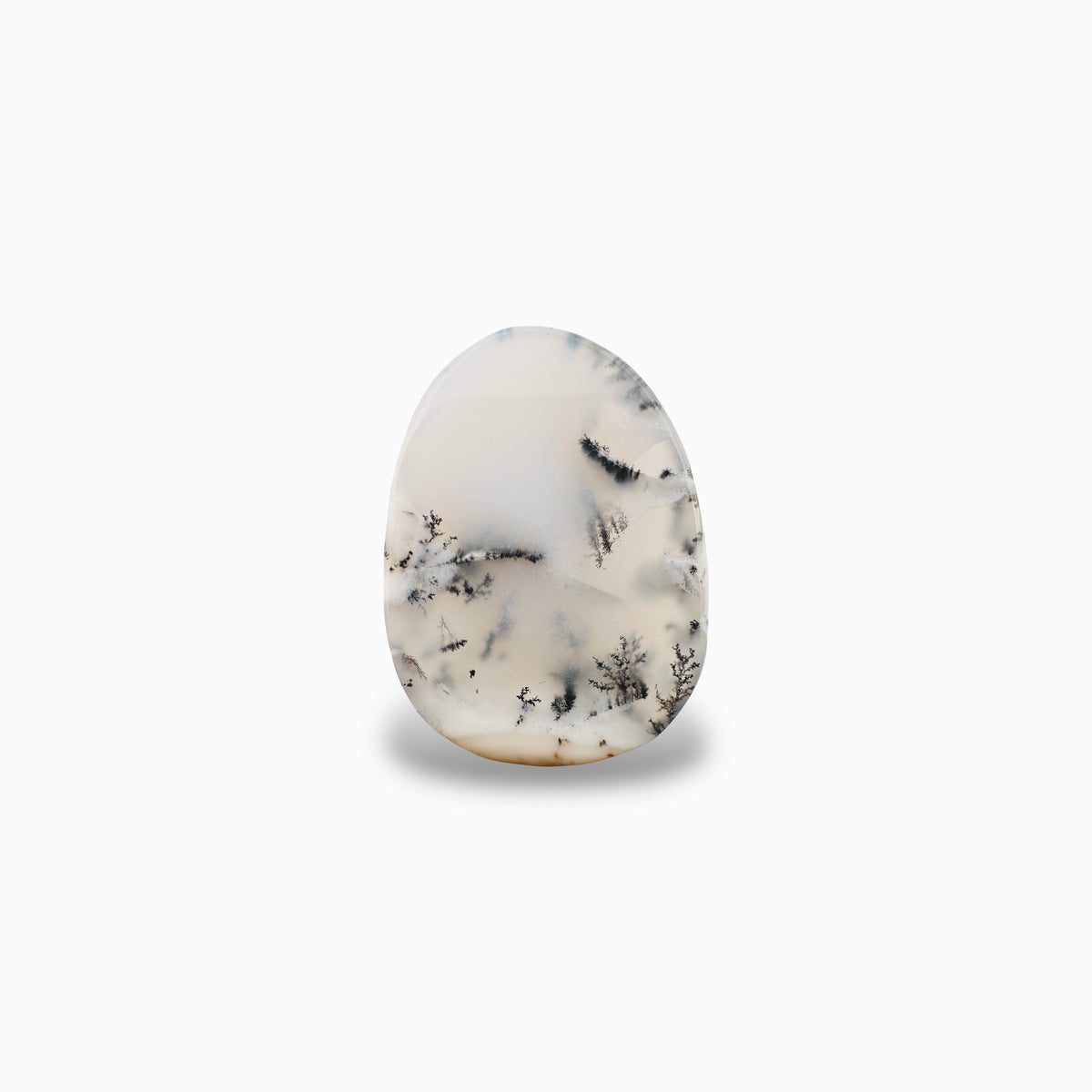Natural Dendritic Agate Stone (Aqeeq) Oval Cabochon 25.45 Carats