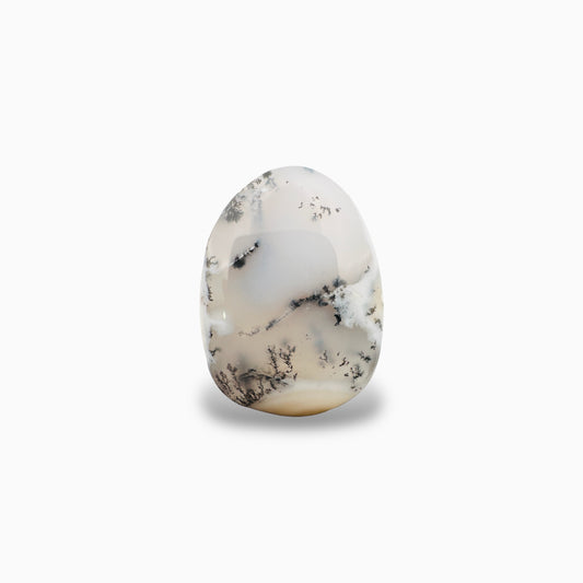 Natural Dendritic Agate Stone (Aqeeq) Oval Cabochon 25.45 Carats