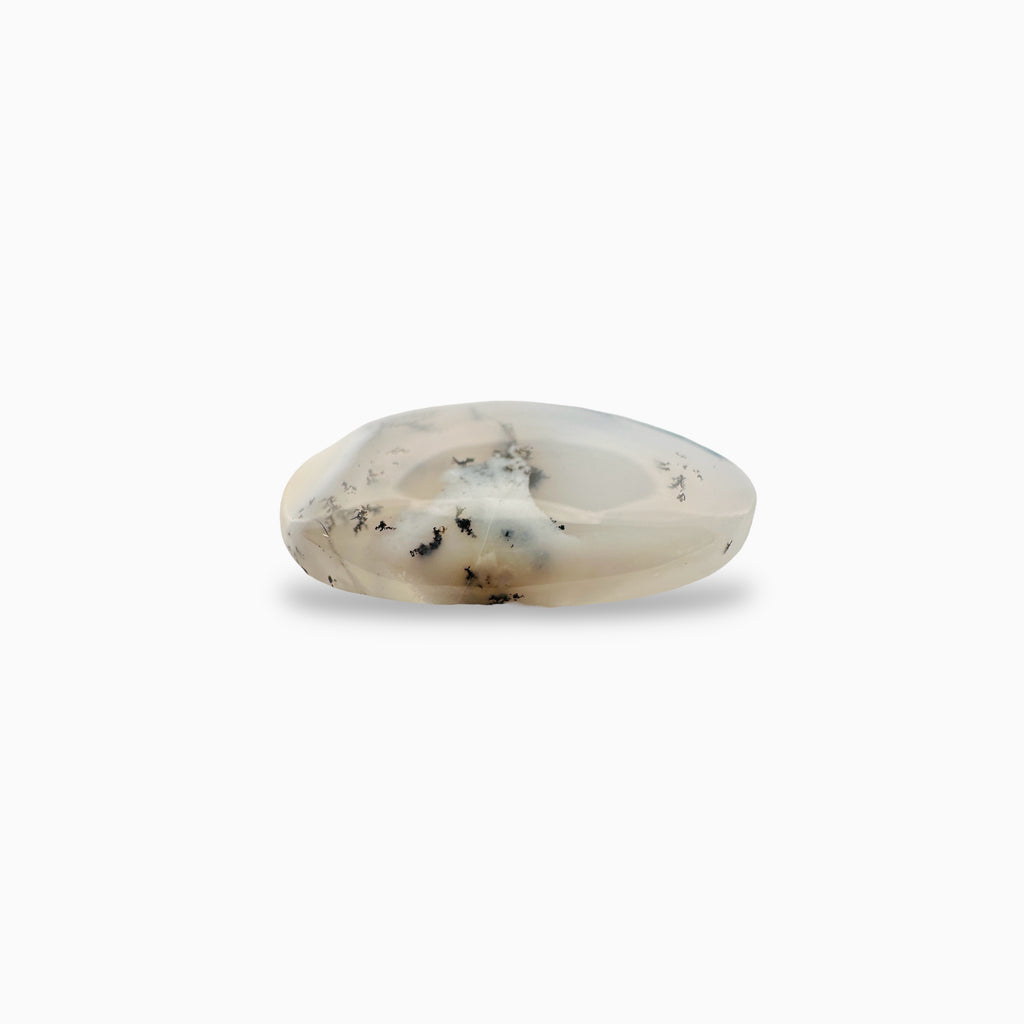Natural Dendritic Agate Stone (Aqeeq) Oval Cabochon 25.45 Carats