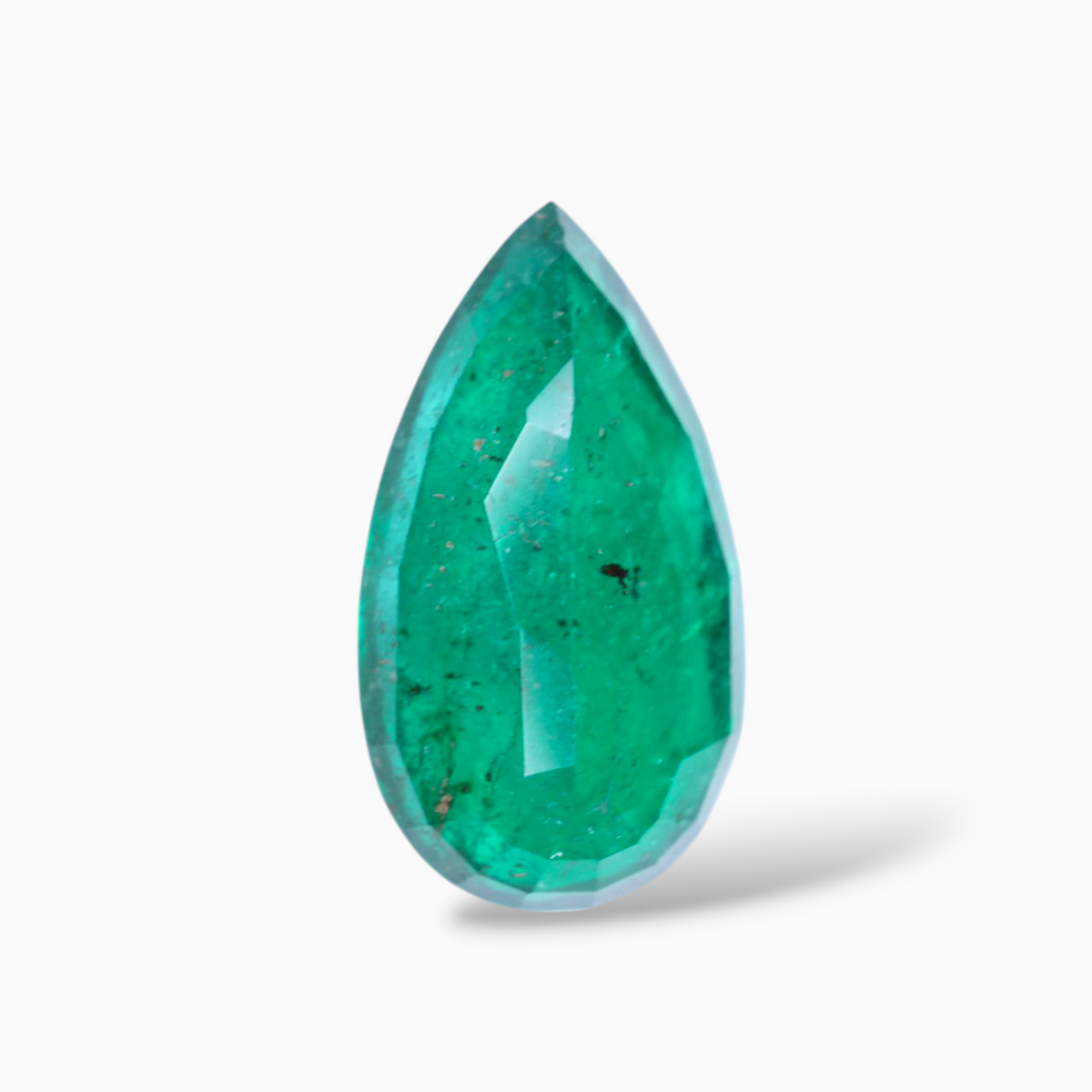 Emerald Stone For Sale 7.06 Carats Pear Shape 17.5x9.8mm Size