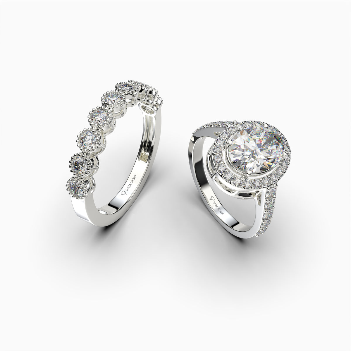 Natural Diamond Engagement Ring 0.50 Carats Diamond 6 Gram Gold - Katherine