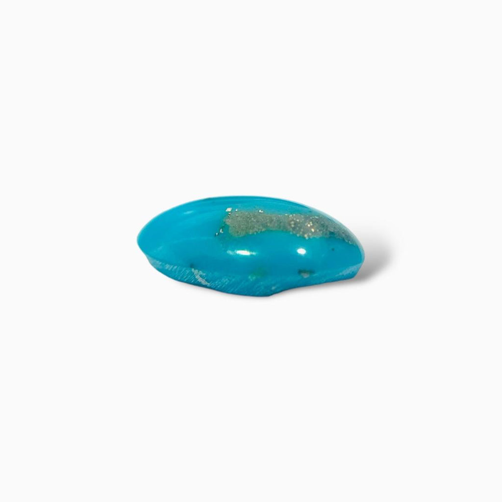 Natural Iran Turquoise 4.65 Carats Oval Cabochon Shape (10X17 mm )