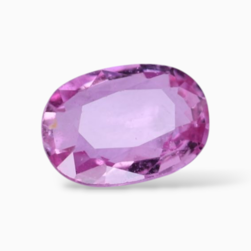 Buy Natural Pink Sapphire Stone In Oval Shape 0.91 Carats & Size 7.2x5.1mm