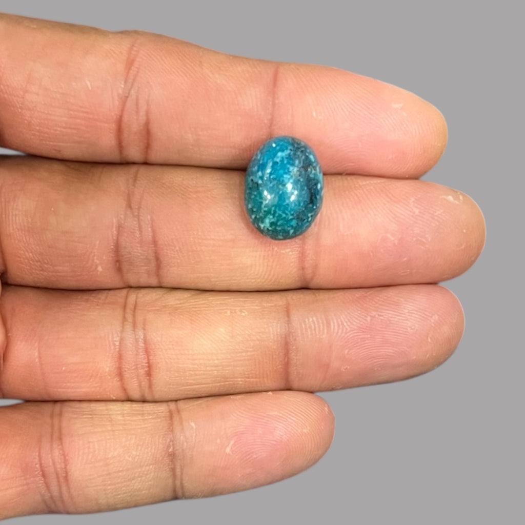 feroza stone buy online 9.81 Carats 15.4 x 11.5 x 7.5 mm in Oval