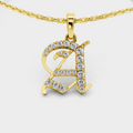Gold Necklace With A Letter