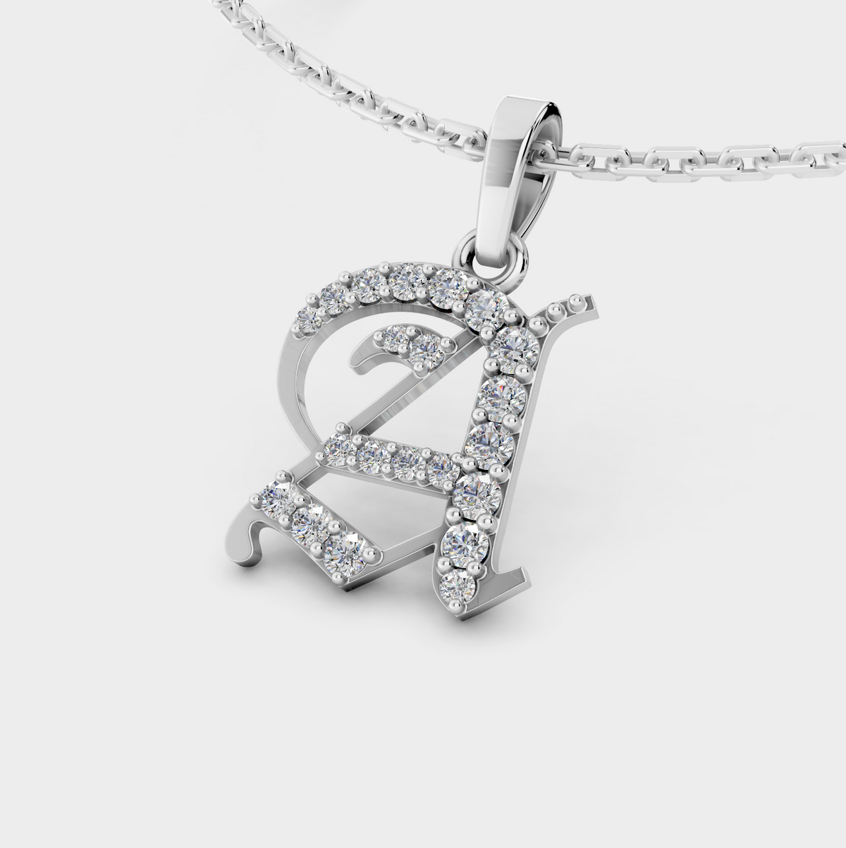 Gold Necklace With A Letter