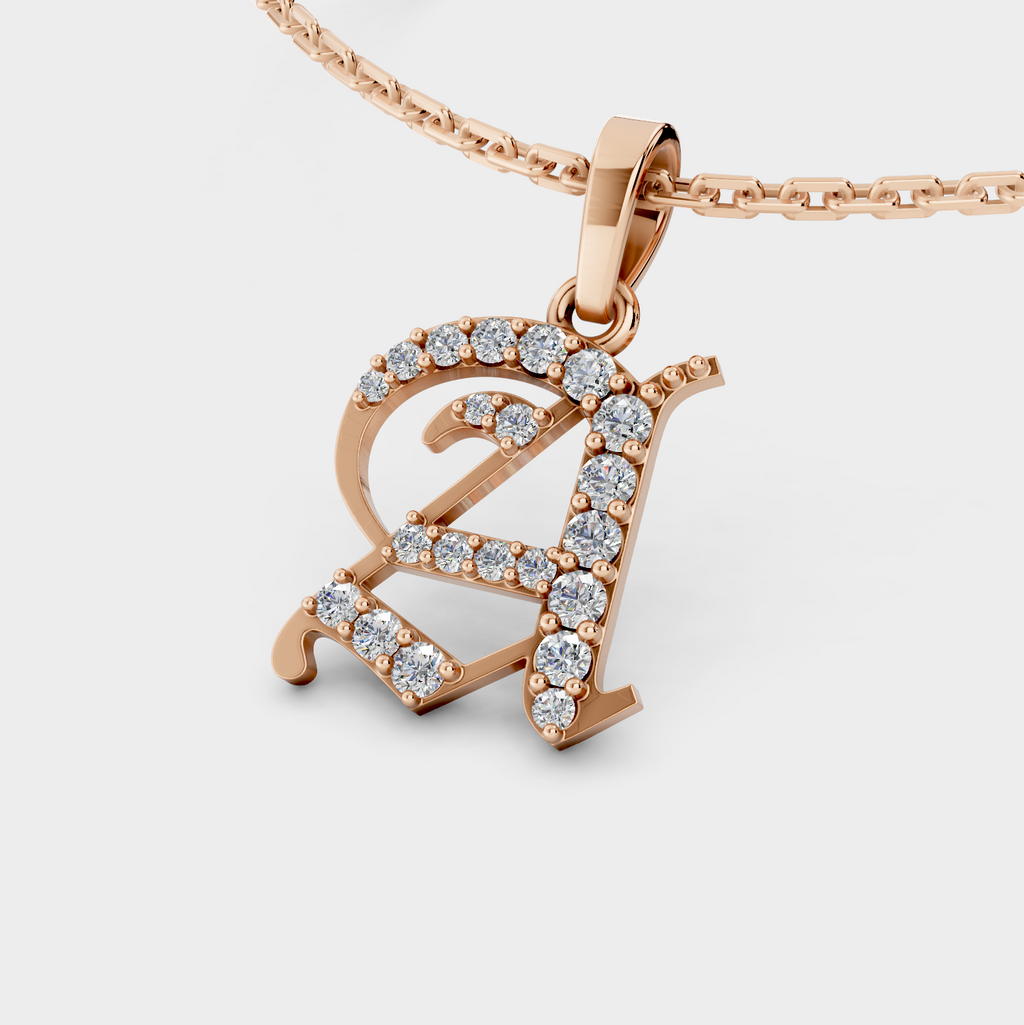 Gold Necklace With A Letter