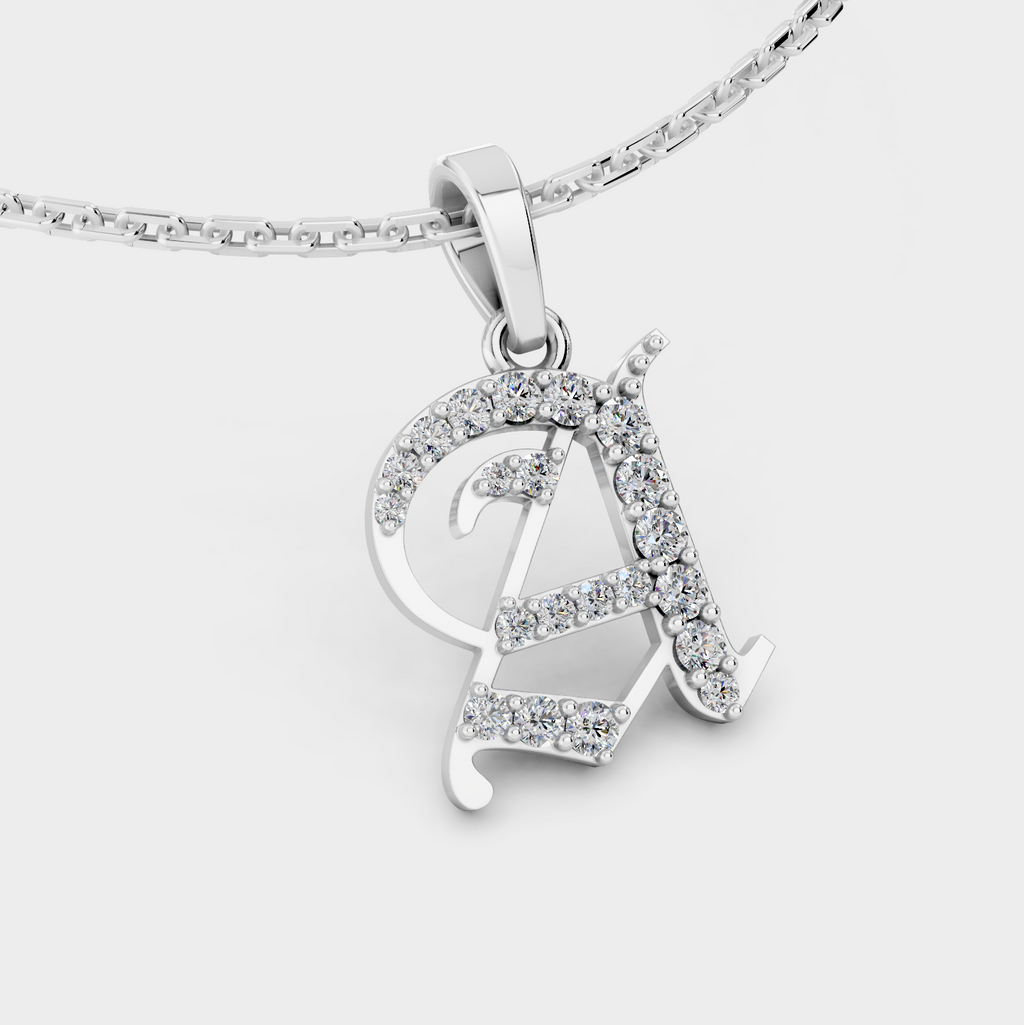 Gold Necklace With A Letter