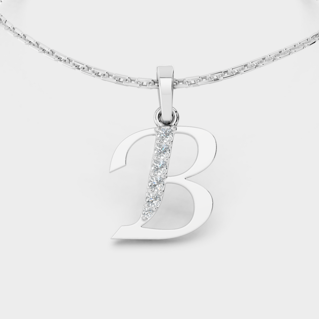 Initial B Necklace (Gold)