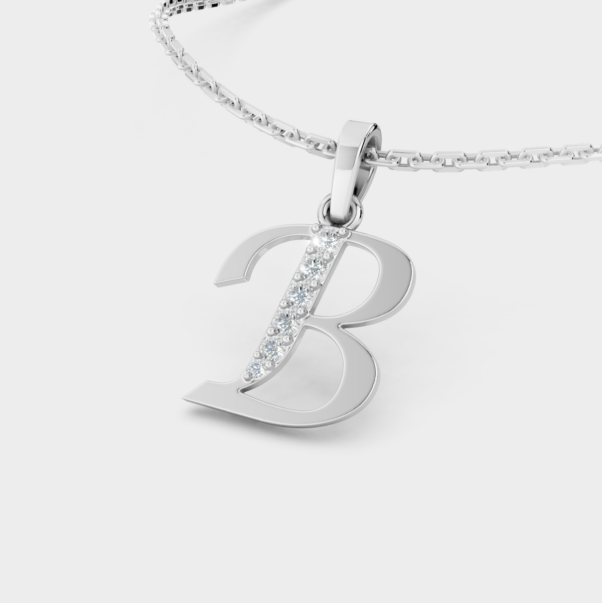 Initial B Necklace (Gold)