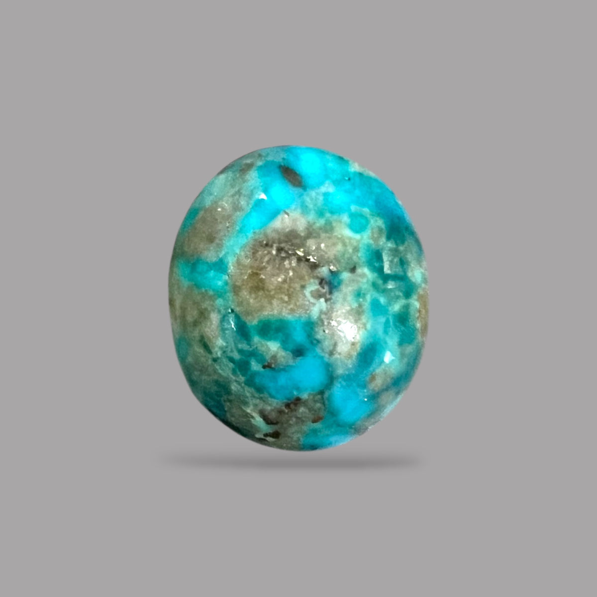 irani Feroza Stone 11.85 Carats 15.7 x 13.6 x 8.3 mm in Oval