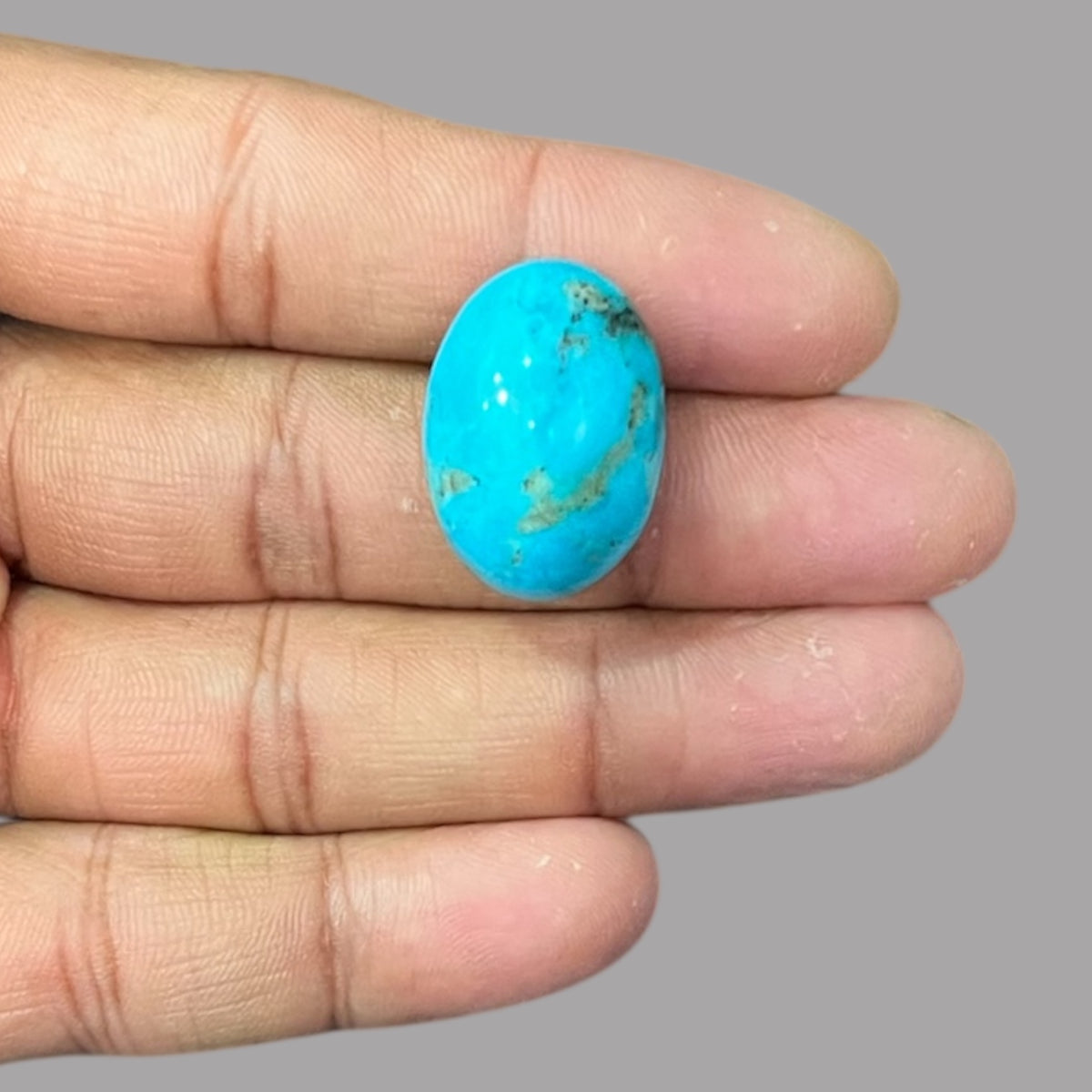 irani Firoza Stone 28.42 Carats 24.3 x 17.4 x 11.7 mm in Oval