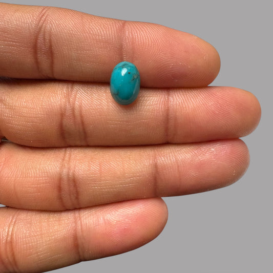 iranian Firoza 2.62 Carats 11.2 x 7.9 x 5 mm in Oval