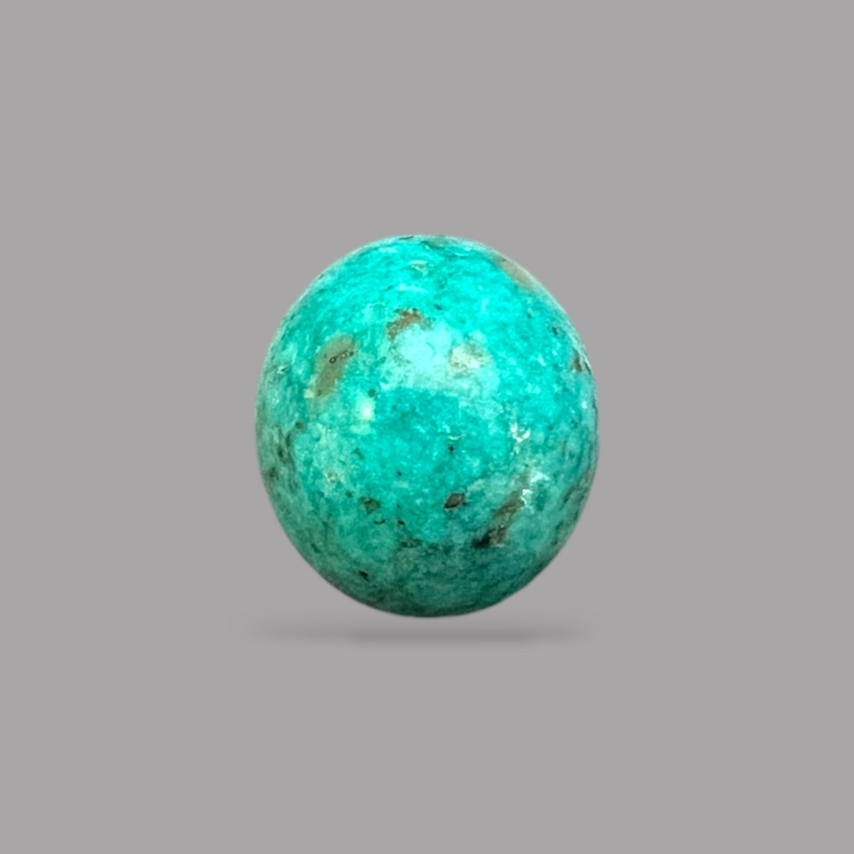 iranian Turquoise 12.34 Carats 15.4 x 13.8 x 8.8 mm in Oval