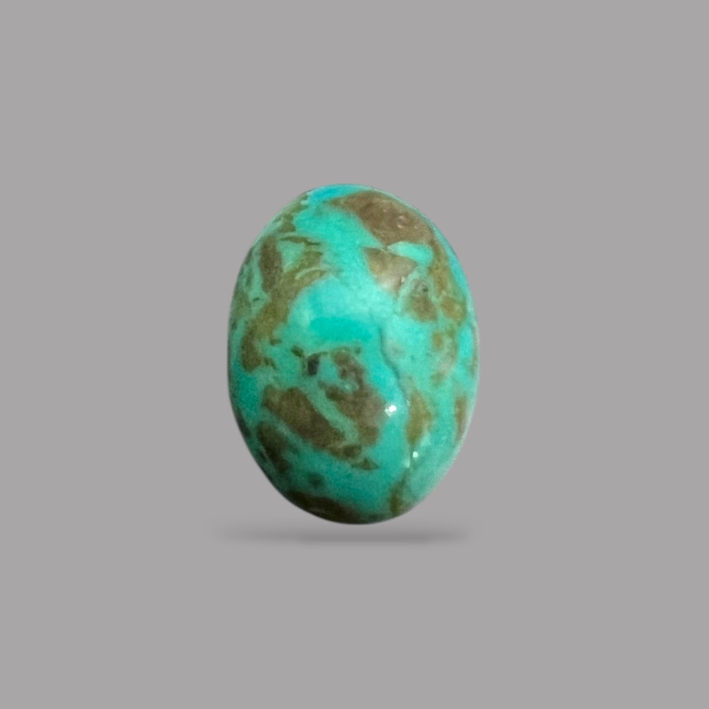 iranian Turquoise 6.76 Carats 14.5 x 10.8 x 6.6 mm in Oval