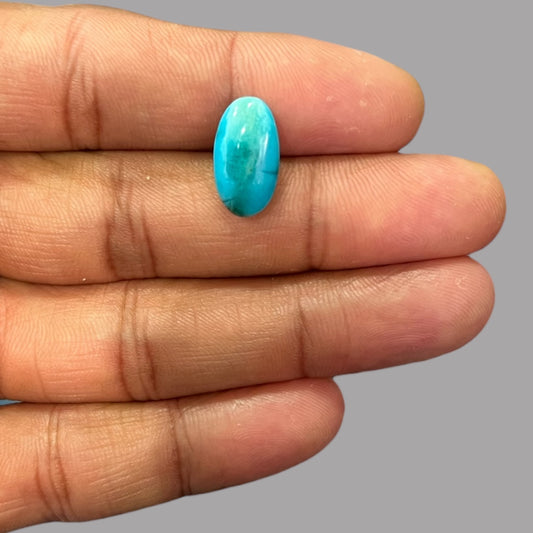 iranian Turquoise For Sale 4.61 Carats 15.9 x 8.8 x 4.3 mm in Oval