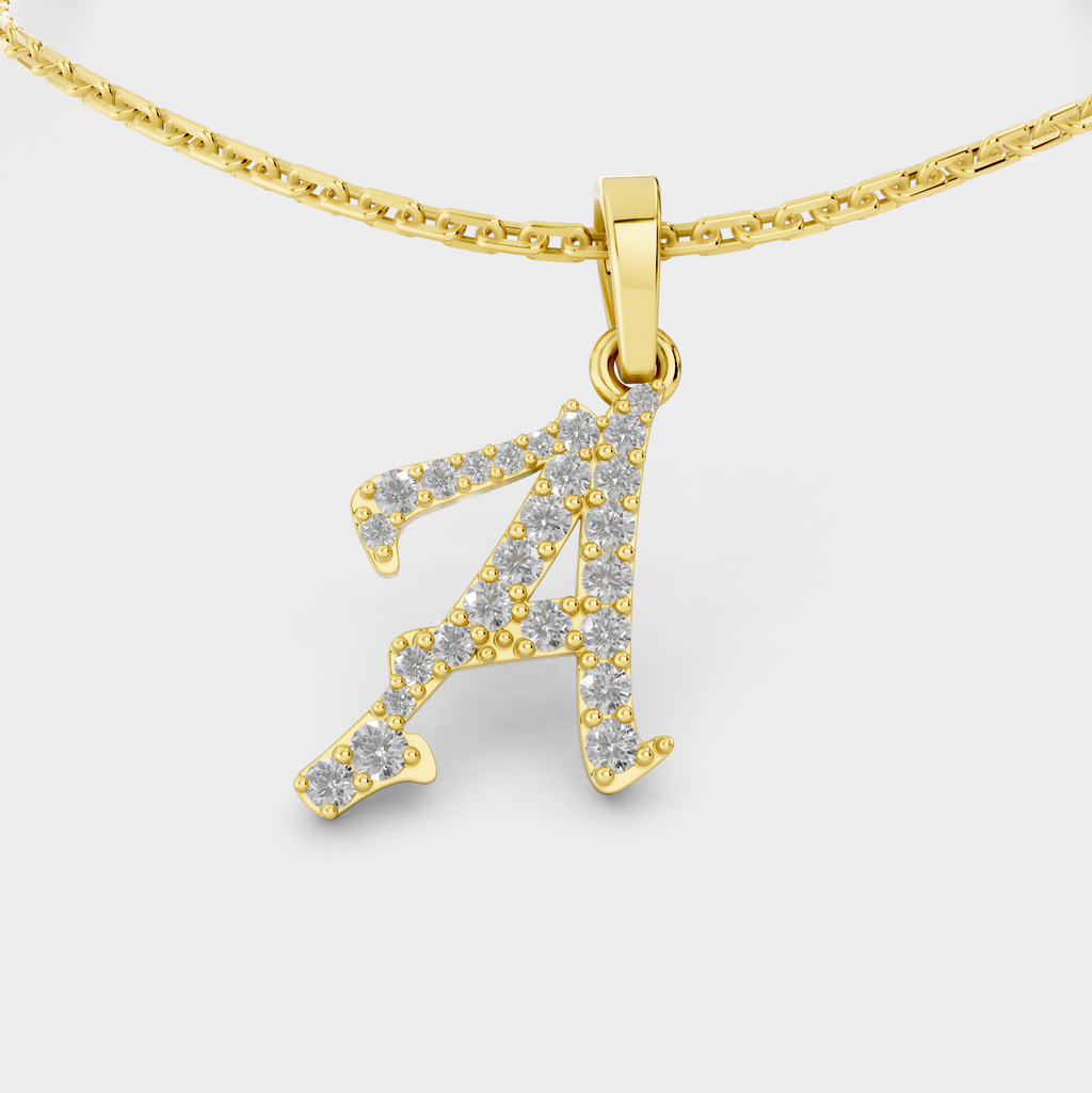 Letter A Necklace (Gold)