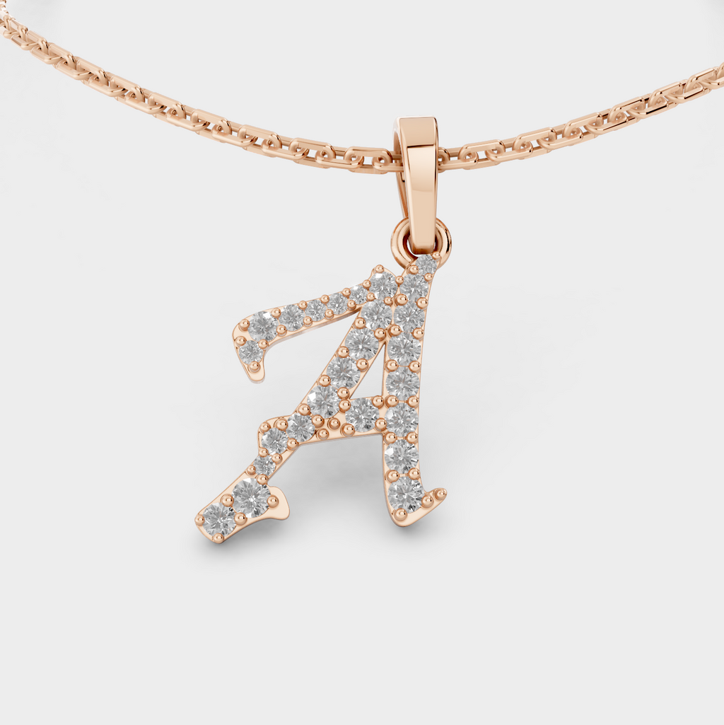 Letter A Necklace (Gold)