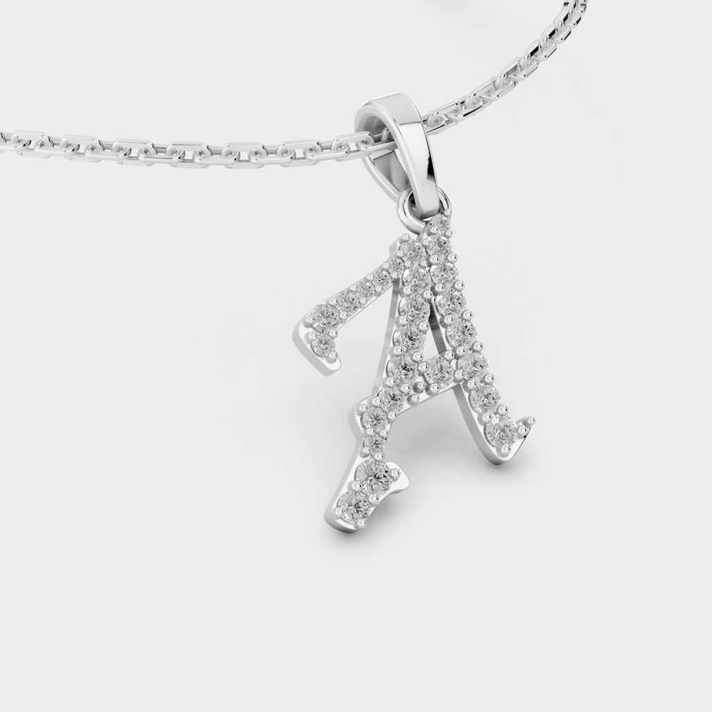 Letter A Necklace (Gold)