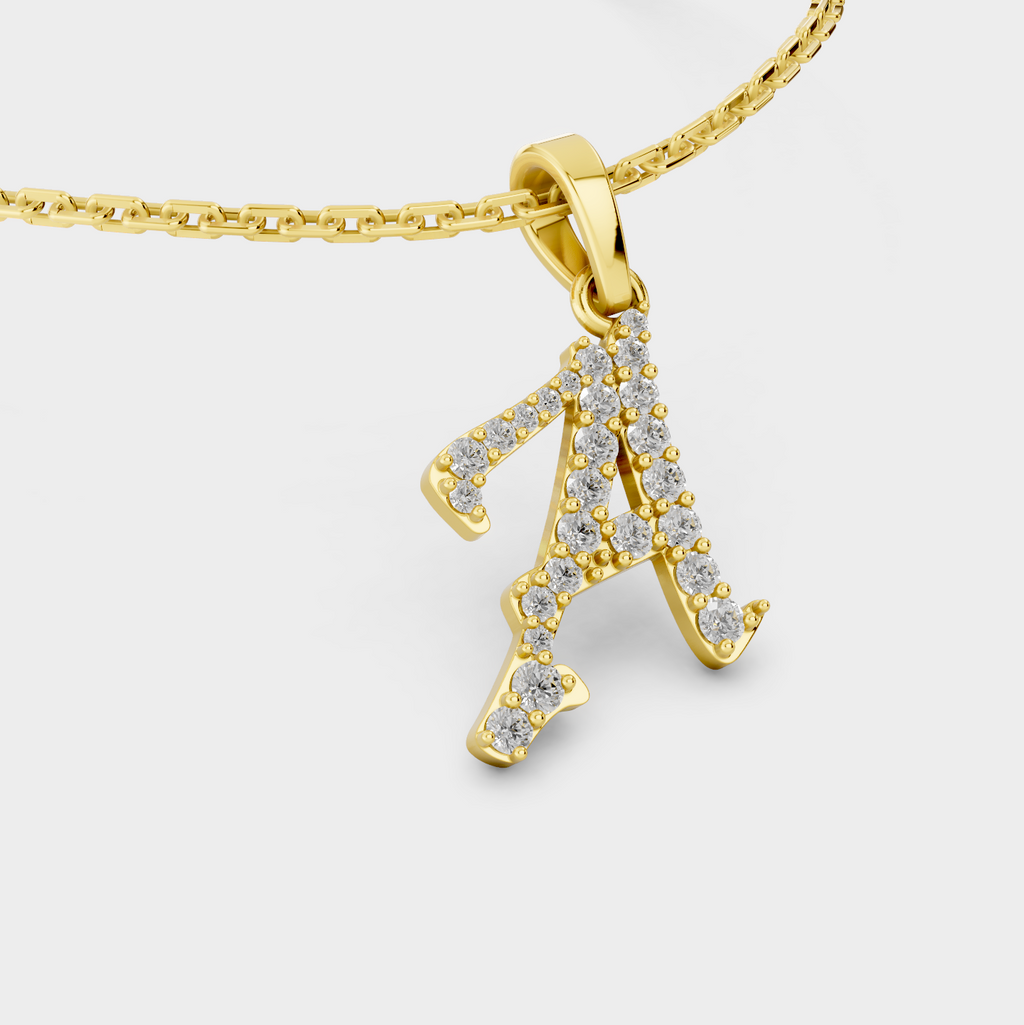 Letter A Necklace (Gold)