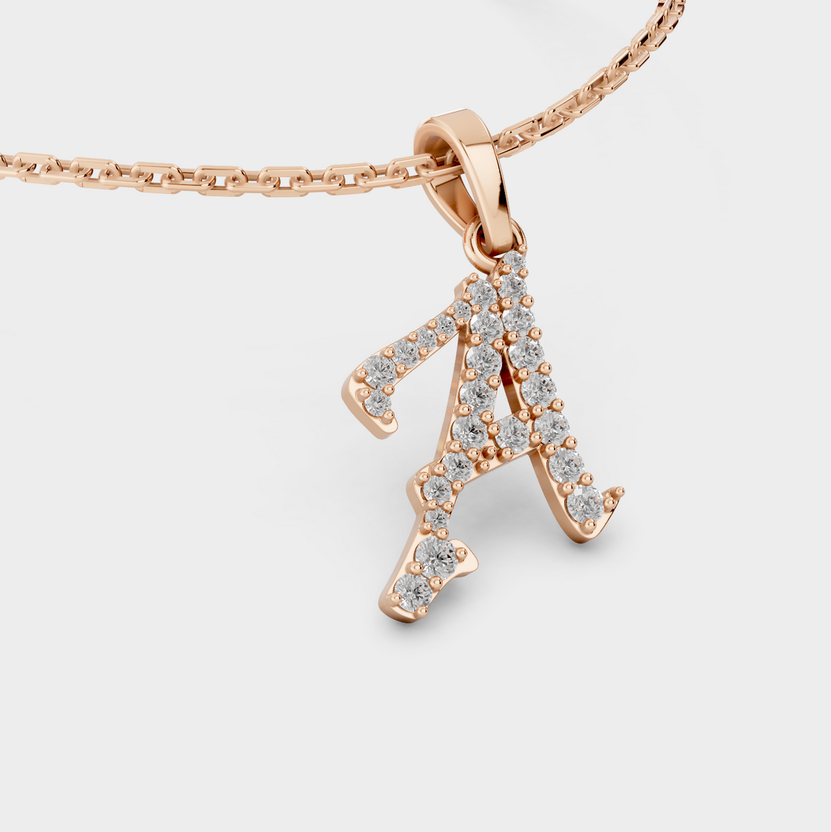 Letter A Necklace (Gold)