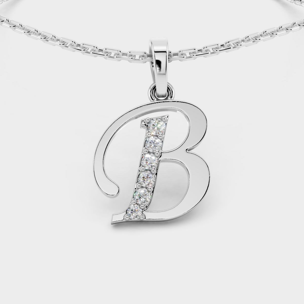 Letter B Necklace (Gold)