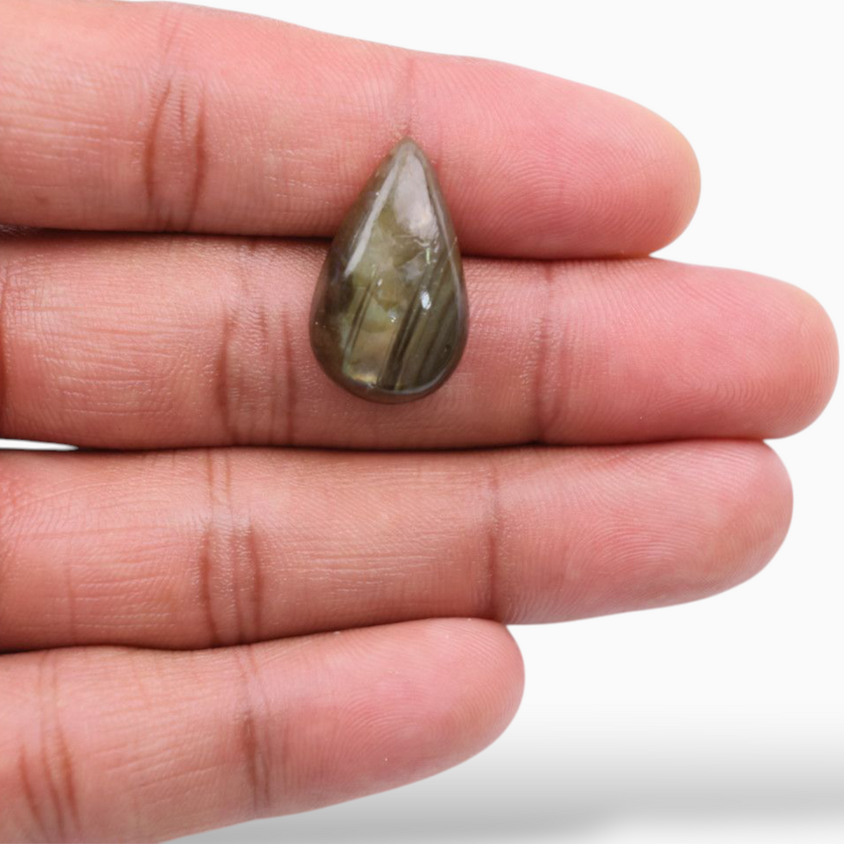 Buy Now Real Labradorite Stone For Sale Pear Cabochon Shape 14.93 Carats 23.2x13.9mm