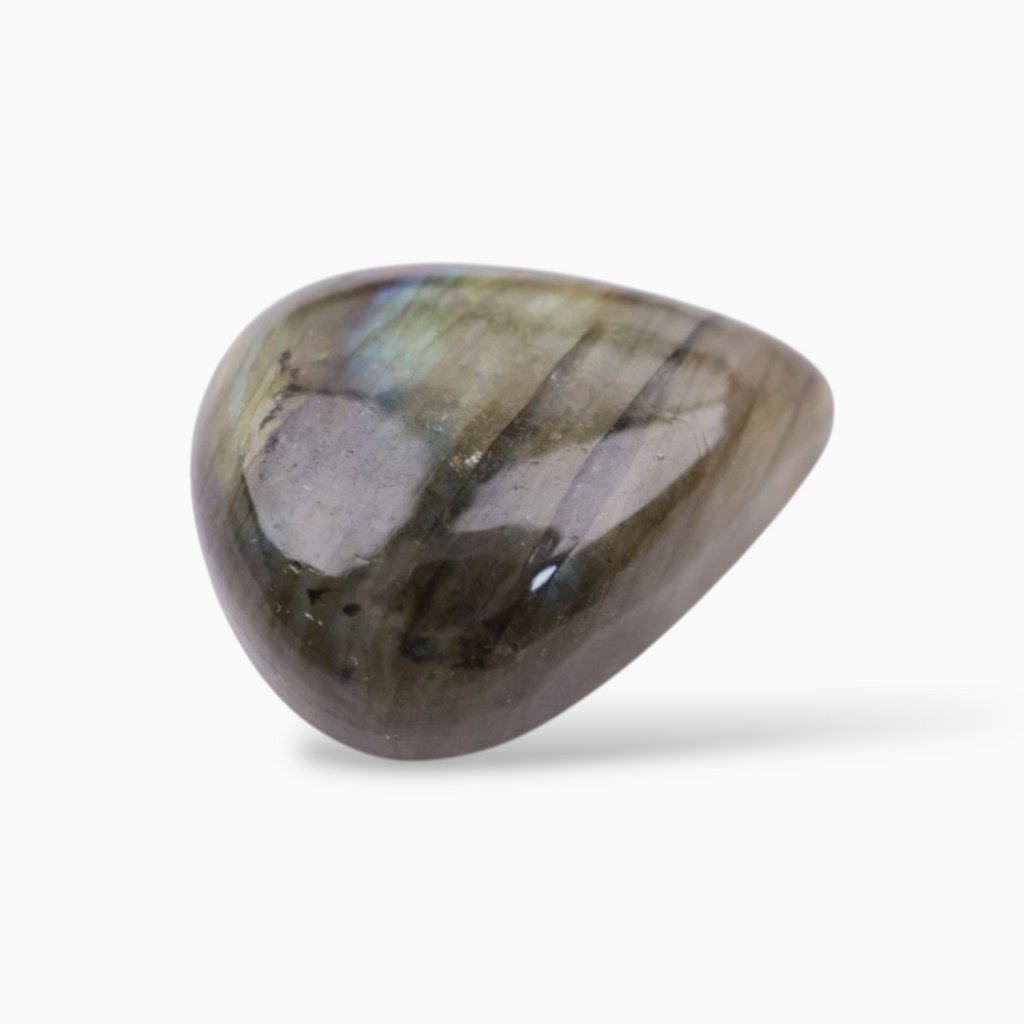 Buy Now Original African Labradorite Crystal For Sale Pear Cabochon Shape 26.07 Carats 23.4x19mm