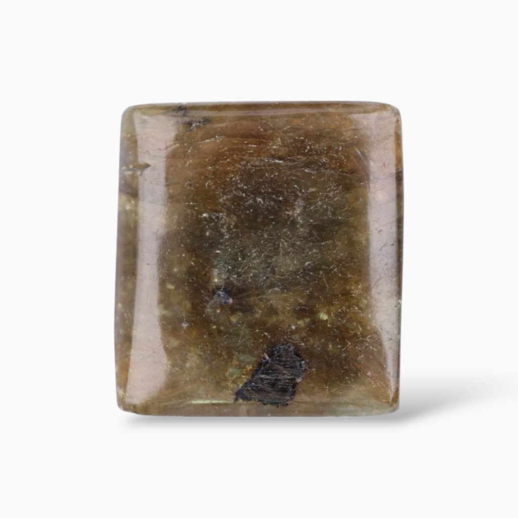 Labradorite Crystal For Sale Princess Cut Shape 66.82 Carats 24.5x26.8mm
