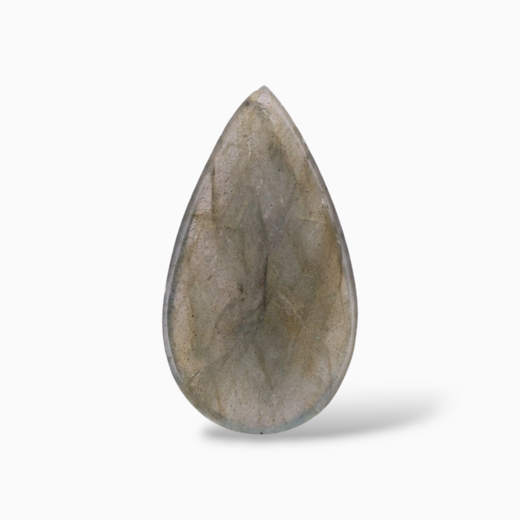 Buy Now African Labradorite Crystal For Sale Pear Cabochon Shape 20.27 Carats 32x17.8mm