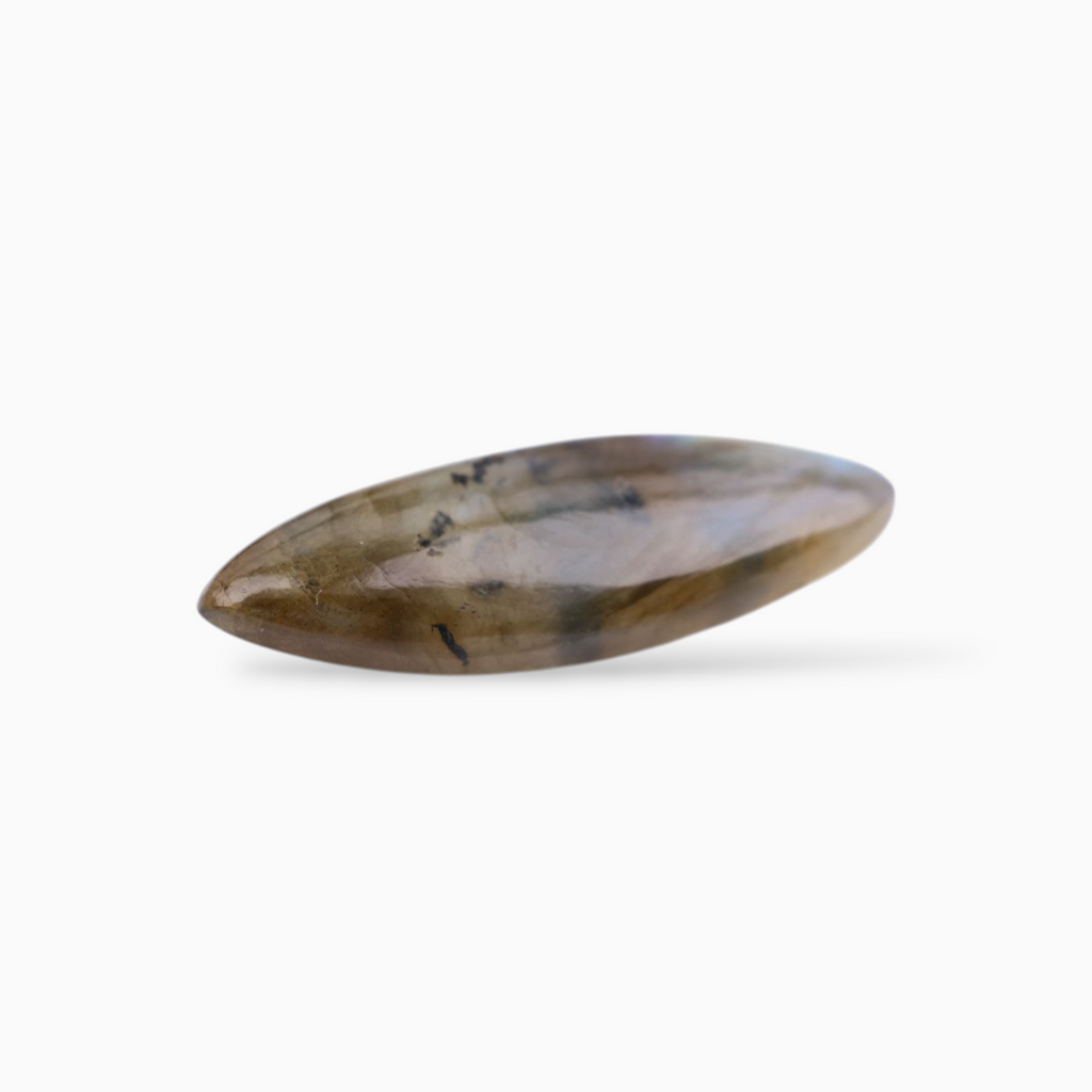 Buy Now Best African Labradorite Crystal For Sale Marquise Cabochon Shape 11.84 Carats 31.5x10.4mm
